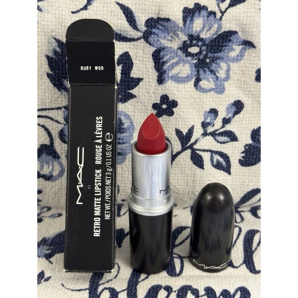 MAC Retro Matte Lipstick Ruby Woo A15 - 3g / 0.1 oz - NIB